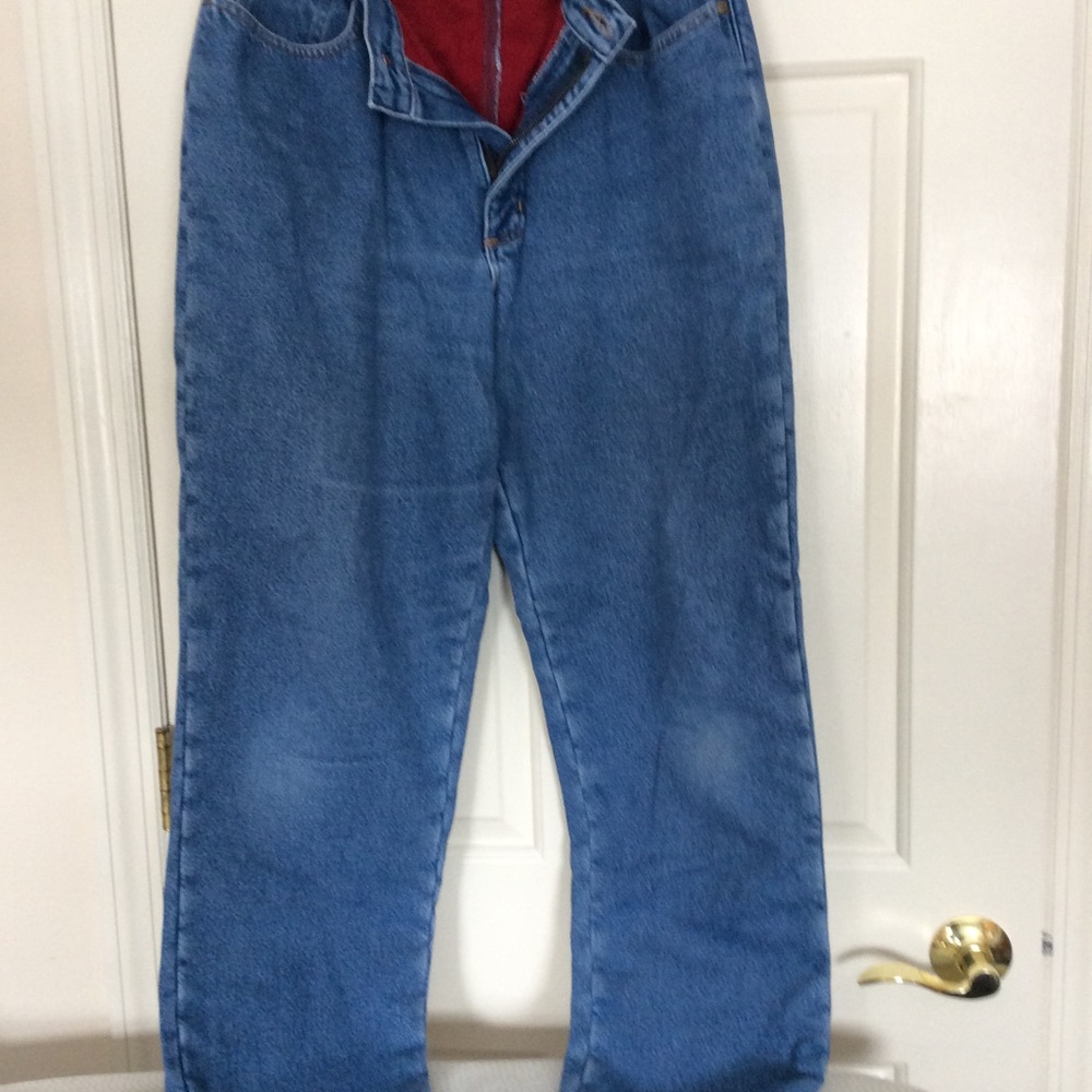 Lands End Double L Flannel Lined Jeans
